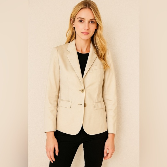 Giorgio Fiorelli Jackets & Blazers - Giorgio Fiorelli Beige Women’s Fitted Blazer XS/S – Tailored